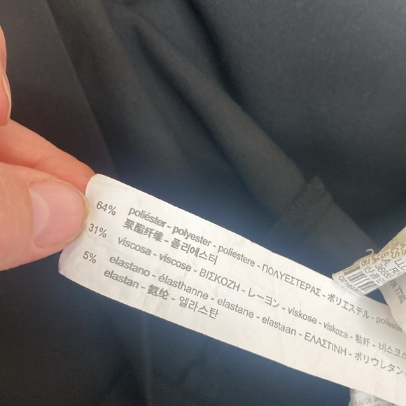 Zara Woman Black Mini Short Sleeve Dress Sz Lg - Picture 7 of 7